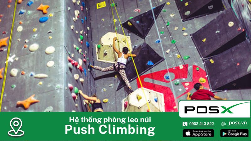 [HCM] PosX hoàn thiện triển khai hệ thống Loyalty App & Booking App cho Push Climbing Gym – Phòng leo núi hiện đại nhất Việt Nam